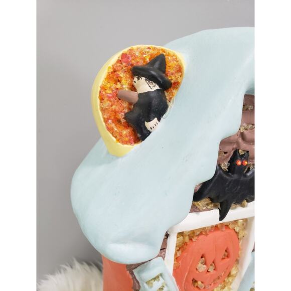 Vintage‎ YOZIE MOLD CERAMIC HALLOWEEN HAUNTED HOUSE blow mold copy cat bat witch - Picture 4 of 12